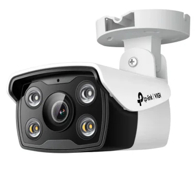 "TP-LINK VIGI 4MP Outdoor Bullet Network Camera,VIGI C340(4mm), 1/3""Progressive Scan CMOS, obiectiv: 4mm, F1.6,  unghi vizualizarehorizontal FOV: 79°, vertical FOV: 43°, diagonal FOV: 93°,distanta IR: 30mm, interfata : 1 x RJ45 10/100M, ip66"