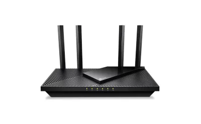 TP-Link Wireless Router, ARCHER AX55 PRO ;dual band AX3000 5 GHz: 2402 Mbps (802.11ax), 2.4 GHz: 574 Mbps(802.11ax), Standard and Protocol: IEEE 802.11ax/ac/n/a 5 GHz, IEEE 802.11ax/n/b/g 2.4 GHz, 4 x Antene Externe fixe, 1× Port WAN/LAN Gigabit de 2