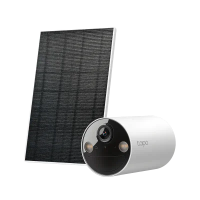 TPL Solar-Powered Security Camera Kit TC82, 1/2.8" Progressive Scan CMOS Starlight Sensor, Focal Length: 3.17 mm, Field of View: 125° (Diagonal), 111°(Horizontal), 56°(Vertical), 2K 3MP (2304 × 1296 px), framte rate 15 fps,