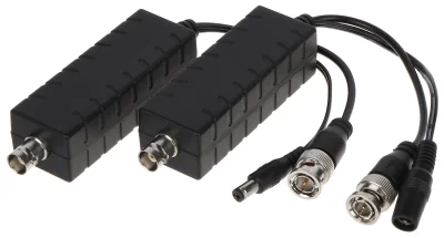 Transmițător video și alimentare pe cablu coaxial APTI POC-H201, activ, AHD/HD-CVI/HD-TVI/CVBS