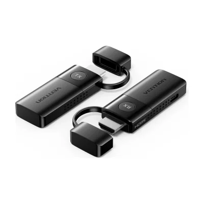 Transmitator video Vention, HDMI(T) USB-C(T), transmite semnal video la max 50m, rezolutie 1080p la 60Hz, 5GHz, negru, "ADKB0" - 6922794738539