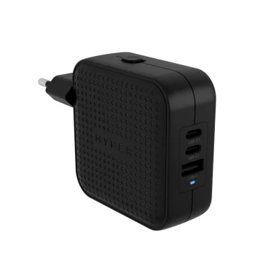TRAVEL CHARGER BLACK/70W USB-C GAN (3C+1A)