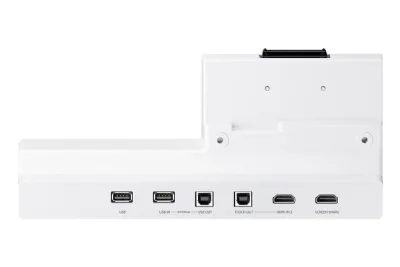 Tray conectivitate pentru display interactiv SAMSUNG Flip 2 55"/65"; HDMI Out, Conectivitate NFC pentru proiectarea telefonului pe display; aduce mufele din spate in fata pentru convenienta.