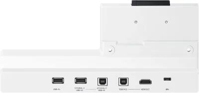 Tray conectivitate pentru display interactiv SAMSUNG Flip Pro 55"/65"; USB-C, USB-In, USB-External, Touch-Out, HDMI-In; aduce mufele din spate in fata pentru convenienta.