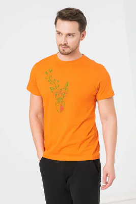 TRICOU  CERB FAMILIE BARBATI ORANGE-XXL