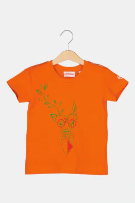TRICOU  CERB FAMILIE COPII ORANGE-6