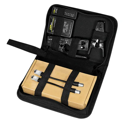 TRUSA scule retelistica, LOGILINK, testare cab, sertiz. mufe, deziz. cablu, sertiz. cab,taiere cablu. 4 prod.:tester cab,cleste sertiz. mufe,unealta punch down,cleste dez. cab, Cat.6A/7, "WZ0070"