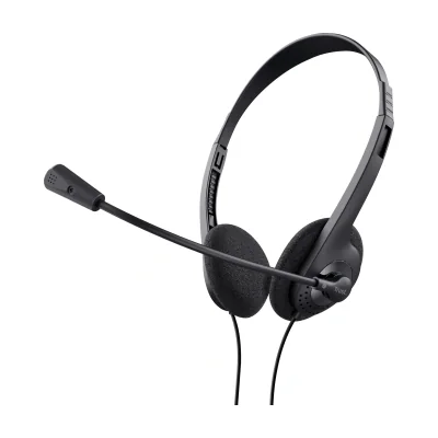Trust 21665, Wired, Calls/Music, 70 - 20000 Hz, 75 g, Headset, Black