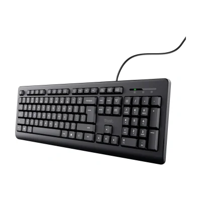 Trust 24639, Full-size (100%), Wired, USB, Black