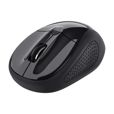 Trust 24658, Ambidextrous, Optical, RF Wireless, 1600 DPI, Black