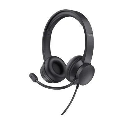 Trust Ayda, Wired, Calls/Music, 20 - 20000 Hz, 147 g, Headset, Black