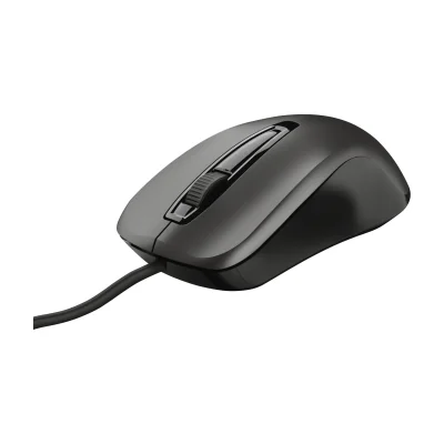 Trust Carve, Ambidextrous, Optical, USB Type-A, 1200 DPI, Black