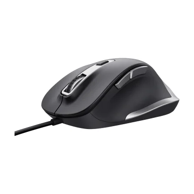 Trust Fyda Wired mouse, Right-hand, Optical, USB Type-A, 5000 DPI, Black
