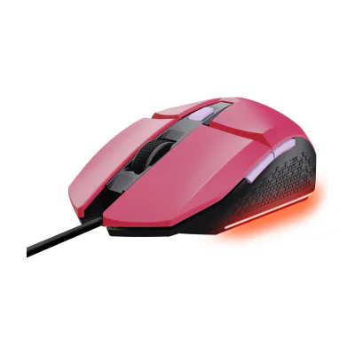Trust GXT 109P FELOX, Ambidextrous, USB Type-A, 6400 DPI, Pink