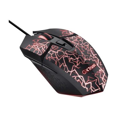 Trust GXT 113 Felox, Right-hand, Optical, USB Type-A, 6400 DPI, Black