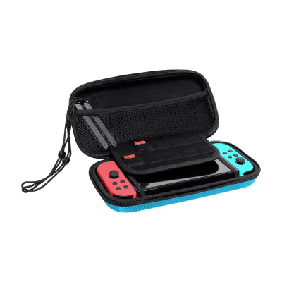 Trust GXT 1248S, Hardshell case, Nintendo, Black, Blue, Red, Nintendo Switch, Nintendo Switch Lite, Nintendo Switch OLED, Shock resistant, Zipper