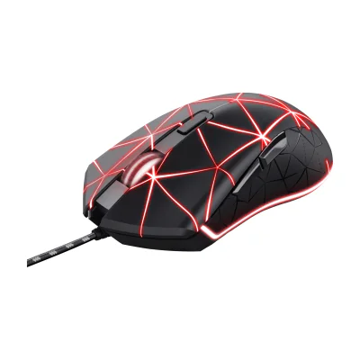 Trust GXT 133 Locx, Right-hand, Optical, USB Type-A, 4000 DPI, Black