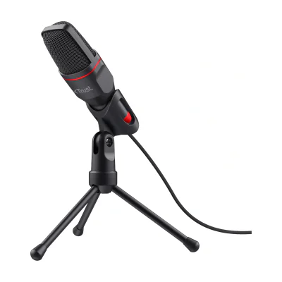 Trust GXT 212, PC microphone, 50 - 16000 Hz, Omnidirectional, Wired, USB/3.5 mm, Black, Red