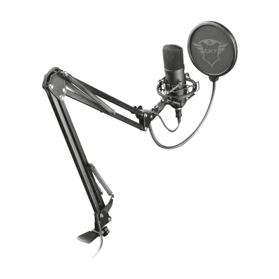 Trust GXT 252+ Emita Plus, Studio microphone, Cardioid, Wired, USB, Black, 2.9 m