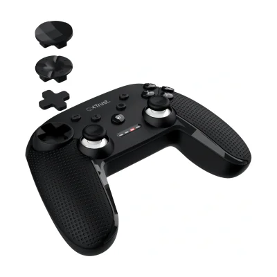 Trust GXT 542 MUTA, Joystick, Android, Nintendo Switch, PC, Tablet PC, iOS, D-pad, Directional buttons, Select button, Start button, Turbo button, Analogue / Digital, Wired & Wireless, Bluetooth/RF/USB