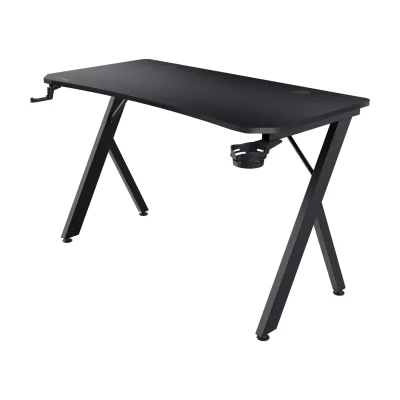 Trust GXT 700 Omnius, Straight, Rectangular shape, Metal, Gaming, Black, Black