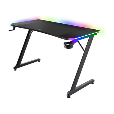 Trust GXT 710 Luminus Pro, Straight, Rectangular shape, ABS/PC, Gaming, Black, Black