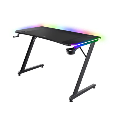 Trust GXT 710 Luminus Pro, Straight, Rectangular shape, ABS/PC, Gaming, Black, Black