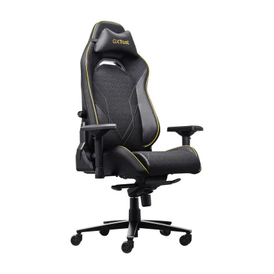 Trust GXT 721 Ruya Pro, Universal gaming chair, 150 kg, 195 cm, Black, Aluminium, Black