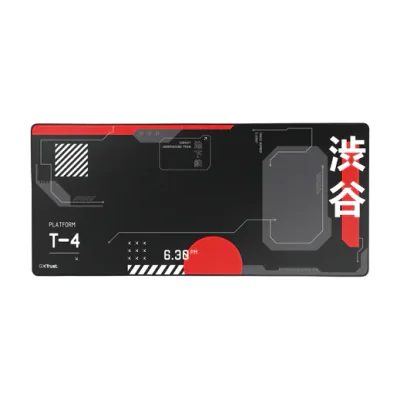 Trust GXT 759 XXL, Black, Red, Monochromatic, Polyethylene terephthalate (PET), Non-slip base, Gaming mouse pad