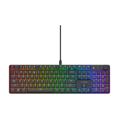 Trust GXT 866 TORIX, Wired, USB, Mechanical, QWERTY, RGB LED, Black