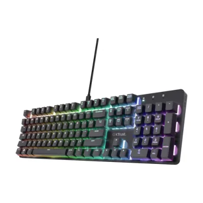 Trust GXT 871 Zora, Wired, USB, Mechanical, QWERTY, RGB LED, Black