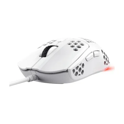 Trust GXT 928 HELOX, Right-hand, Optical, USB Type-A, 6400 DPI, White