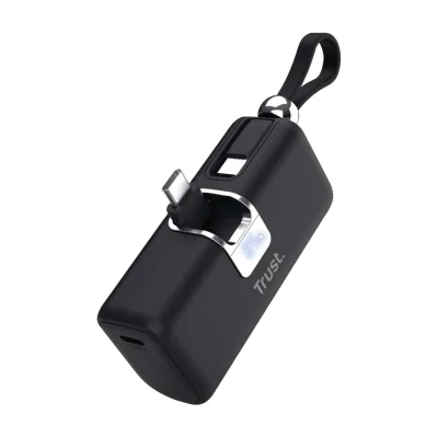 Trust Mobile Pacto, 5000 mAh, Lithium-Ion (Li-Ion), 3.6 V, Black