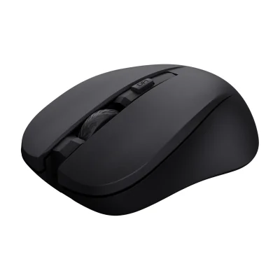 Trust Mydo, Ambidextrous, Optical, RF Wireless, 1800 DPI, Black