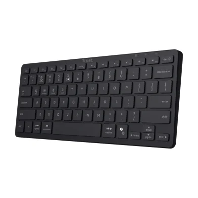 Trust Nado II, 60%, Wireless, USB + Bluetooth, Scissor key switch, QWERTY, Black