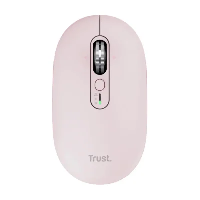 Trust Seron Slim Multi, Ambidextrous, Optical, RF Wireless + Bluetooth, 3200 DPI, Pink