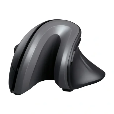 Trust Verro, Right-hand, Vertical design, Optical, RF Wireless, 1600 DPI, Black, Silver