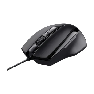 Trust Voca, Right-hand, Optical, USB Type-A, 2400 DPI, Black
