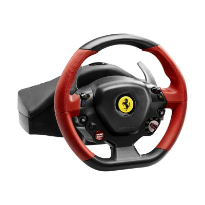 Thrustmaster Ferrari 458 Spider, Steering wheel + Pedals, Xbox One, D-pad, Wired, USB, Black, Red