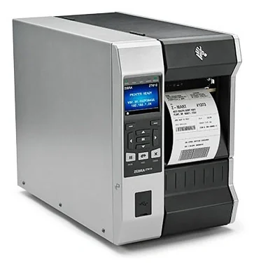 TT Printer ZT610; 4", 203 dpi, Euro and UK cord, Serial, USB, Gigabit Ethernet, Bluetooth 4.0, USB Host, Cutter, Color, ZPL