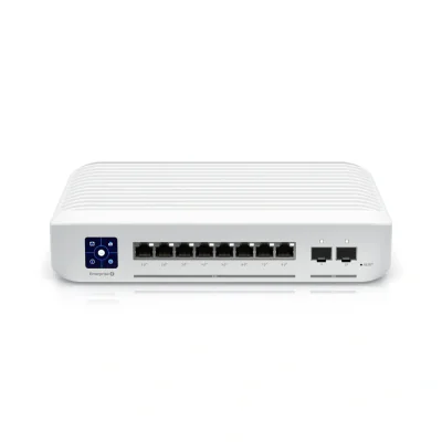 Ubiquiti Enterprise Layer 3, PoE switch with (8) 2.5GbE, 802.3at PoE+ RJ45 ports and (2) 10G SFP+ ports, "USW-ENTERPRISE-8-POE-EU"