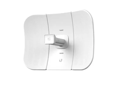 Ubiquiti Networks LiteBeam M5 with InnerFeed Technology, 125 mph / 200 km/h, 39.76 lbf @ 125 mph / 176.86 N @ 200 km/h, Outdoor UV stabilized plastic, 24 V, 0.2 A PoE adapter (included), 1 x 10/100 Ethernet port, 5150 - 5875 MHz, 14.25 x 10.51 x 7.24