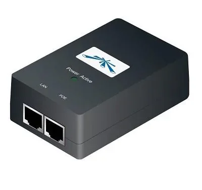 Ubiquiti Poe 48V-24W Gigabit Power Adapter, POE-48-24W; NO GIGABIT LANPort; voltage 230 V AC.