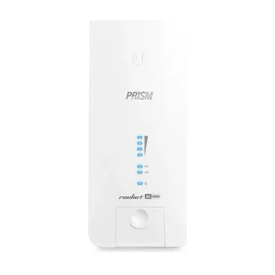 Ubiquiti PrismStation 5GHz Rocket ac Gen2 airPrism metal, 10,100,1000 Mbit/s, 128 Mega bites, FCC, IC, CE; Ethernet LAN (RJ-45) cantitatea de porturi x 1, WPA2-AES, 9.5W