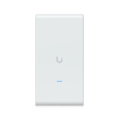 Ubiquiti U6-Mesh. 2.4 GHz, 5 GHz, Rată maximă transfer de date: 4800 Mbit/s. Algoritmi de securitate: WPA, WPA-Enterprise, WPA-PSK, WPA2, WPA3. Viteză transfer de date Ethernet LAN: 1000 Mbit/s. Power over Ethernet (PoE) Suport. Consum de energie (ma