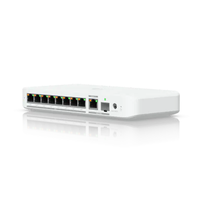 Ubiquiti USW-Flex-2.5G-8 POE , capacitate switch 60 Gbps, interfata (8) 2.5/1 GbE RJ45 ports, (1) 10G SFP+ or 10/5/2.5/1 GbE combination port, dimensiuni 212.9 x 99.4 x 33.5 mm