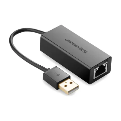 Ugreen 20254, Wired, USB, Ethernet, 100 Mbit/s, Black