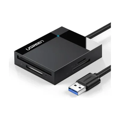 Ugreen 30333, CF, MicroSD (TransFlash), SD, Black, 5120 Mbit/s, Acrylonitrile butadiene styrene (ABS), SDXC/SDHC/SD/Extreme I III SD/Ultra II SD/MMC, USB