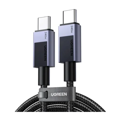Ugreen 45068, 2 m, USB C, USB C, 0.48 Gbit/s, Black, Grey