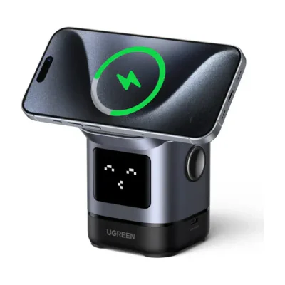 Ugreen 45775, Indoor, AC, Wireless charging, Black, Grey